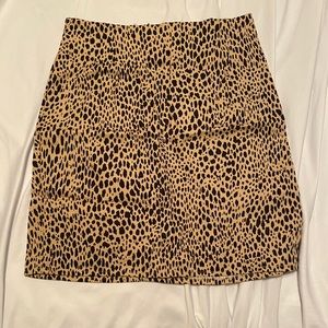 Leopard skirt